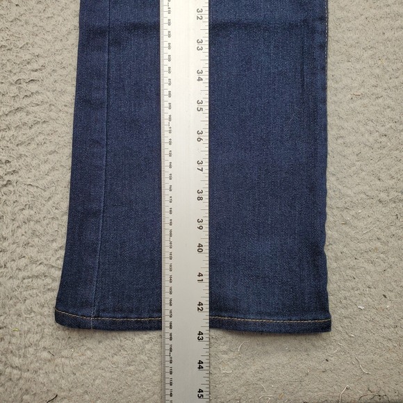 Levi's Bootcut Jeans Women's‎ 35x32 Blue Denim Mid Rise Single Stitch 5-Pockets - Picture 3 of 9